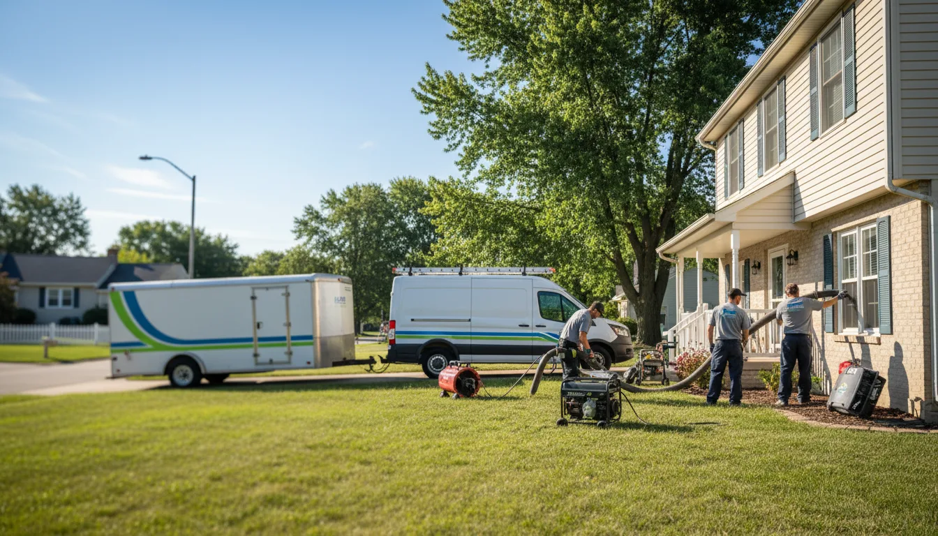 Flooded Basement Restoration And Cleanup With Repair in Elizabeth, IL near me